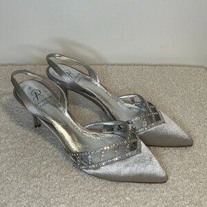 Adrianna Papell Silver Heels